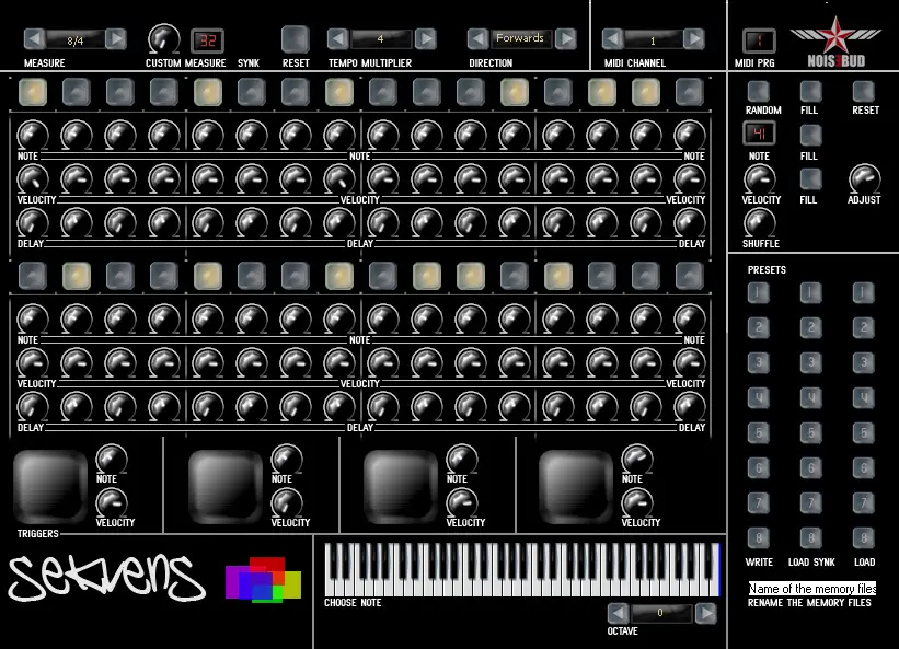 Sekvens free sequencer by Noisebud