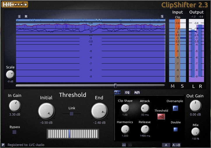 ClipShifter 2 free limiter | clipper by LVC-Audio