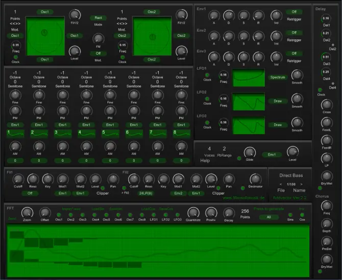 Addvector free software-synthesizer by miniSoftmusik