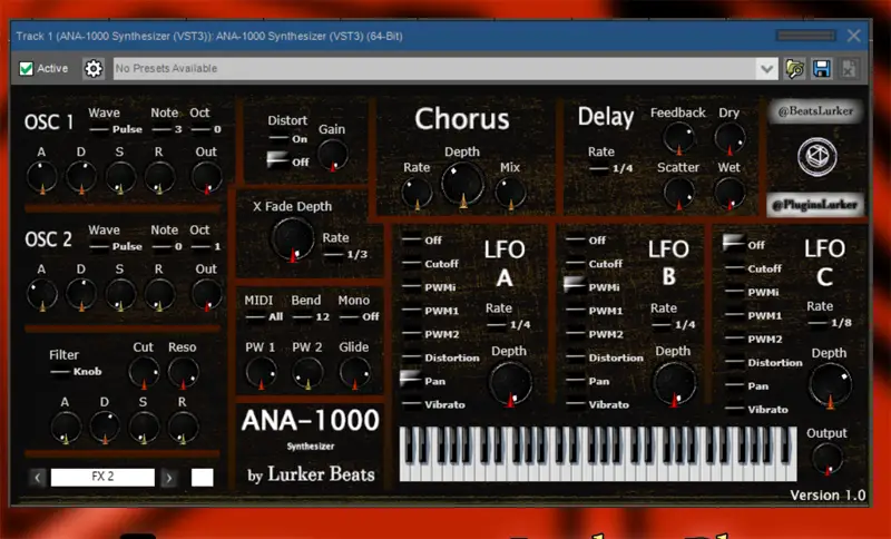 ANA-1000 free software-synthesizer by Lurker Beats