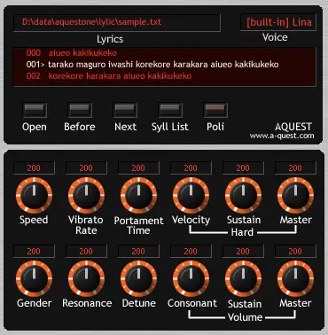 AquesTone 2 free software-synthesizer by AQUEST