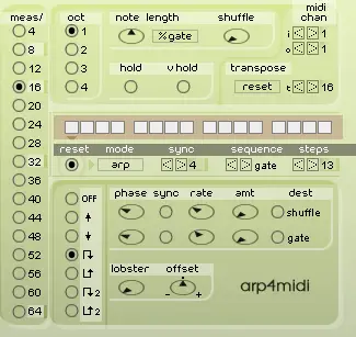 arp4midi free studio-tool by xoxos