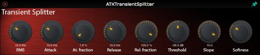 ATKTransientSplitter free transient-shaper by Matthieu Brucher