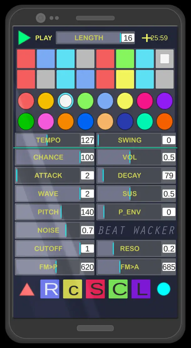 BeatWacker free sequencer by Buzzazi Gamebox