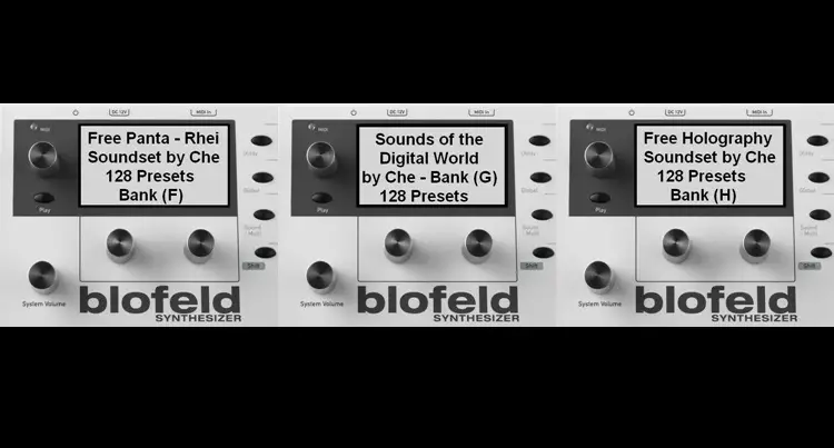 The Waldorf Blofeld Soundbank Trio free softsynth-preset by Sonic Sirius