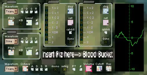 Blood Bucket free software-synthesizer by Insert Piz Here