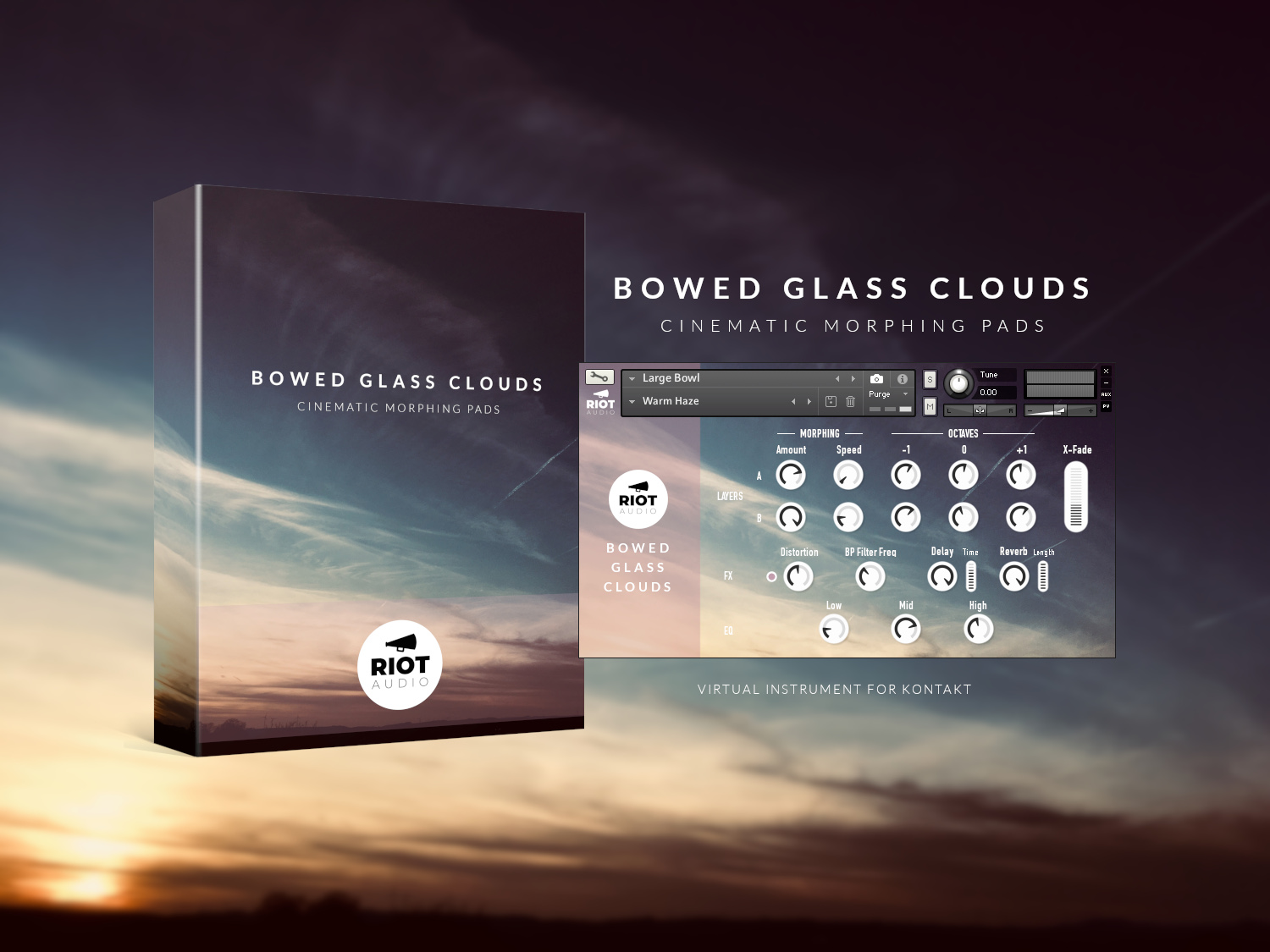 Bowed Glass Clouds free soundbank by Riot Audio