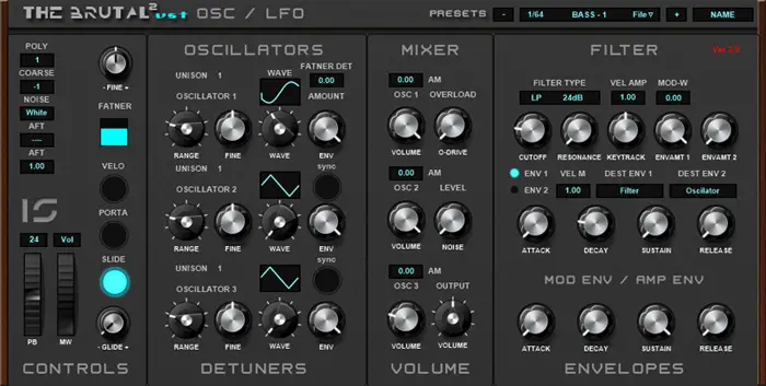 Brutal 2 VST free software-synthesizer by Infected-Sounds