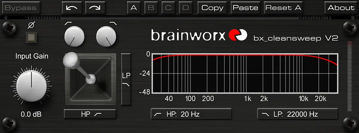 Brainworx bx_cleansweep V2 free filter by Plugin Alliance