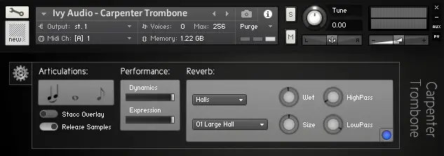 Carpenter Trombone free soundbank by Ivy Audio