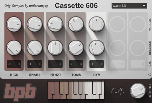 BPB Cassette Drums free drum-machine | rompler by Bedroom Producers Blog