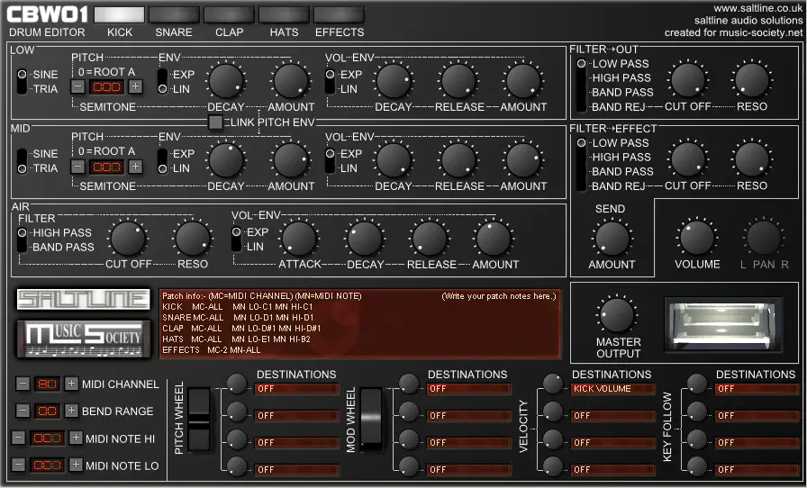 CBW01 free drum-machine by Saltline