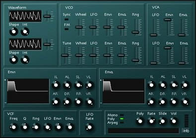 cesSynth3 free software-synthesizer by LoftSoft