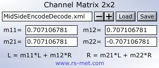 Channel Matrix 2x2 free routing by rs-met