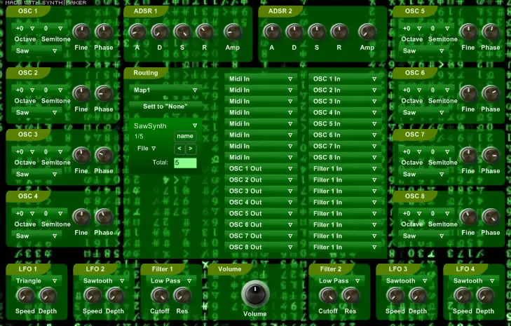 Matrix free software-synthesizer by Mainstream Audio