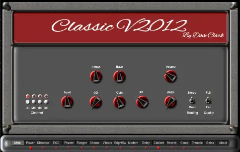 Classic V2012 free amp-simulator by EXE Consulting