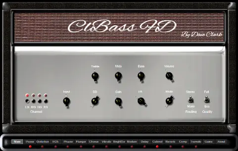 ClBass FD free amp-simulator by EXE Consulting