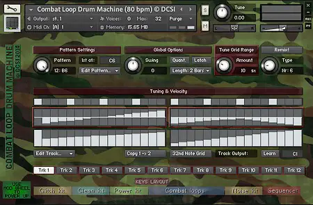 Combat Loop Drum Machine free soundbank by DCSI