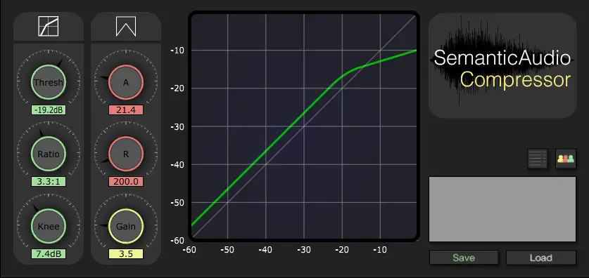 SAFECompressor free compressor by Semantic Audio