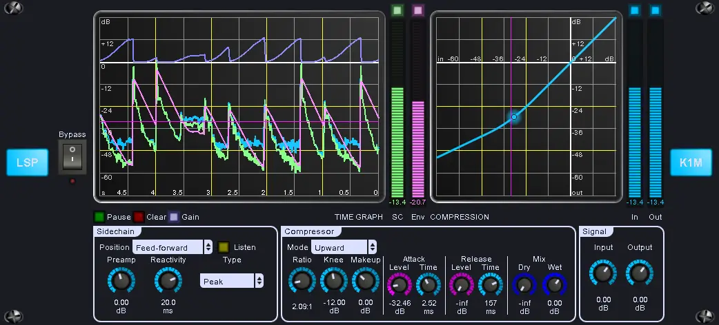 LSP Kompressor - Compressor plugin series free compressor by Linux Studio Plugins Project