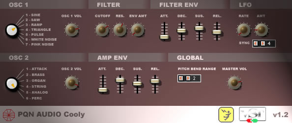 Cooly free software-synthesizer by PQN Audio