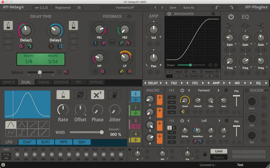 HY-Delay4 free delay by HY-Plugins