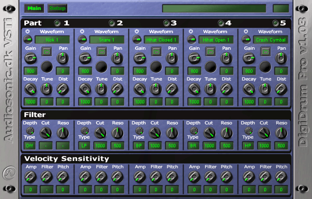 DigiDrum Pro free drum-sampler by Audiosonic
