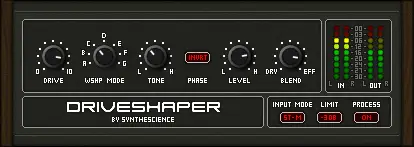 Driveshaper free waveshaper by Synthescience
