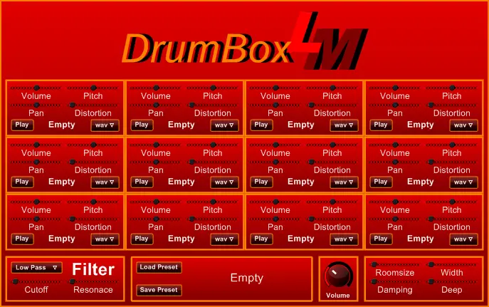 DrumBoxLM free drum-sampler by Mainstream Audio