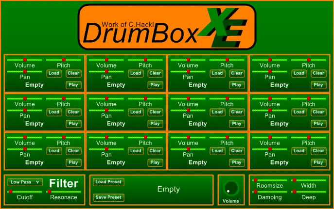 DrumBoxXE free drum-sampler by Mainstream Audio