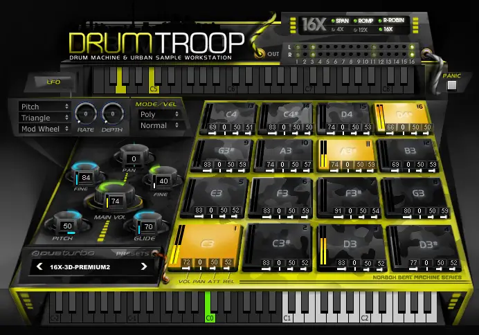 DrumTROOP free drum-machine | rompler by DUBturbo