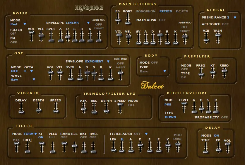 Dulcet free software-synthesizer by Xenobioz