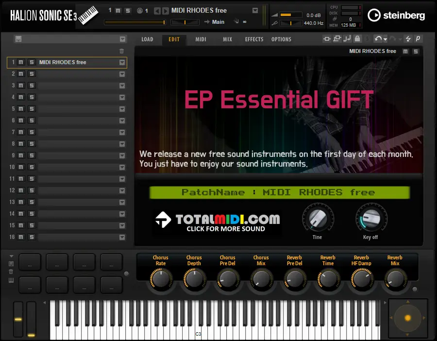 EP Essential Gift free soundbank by TOTALMIDI.com
