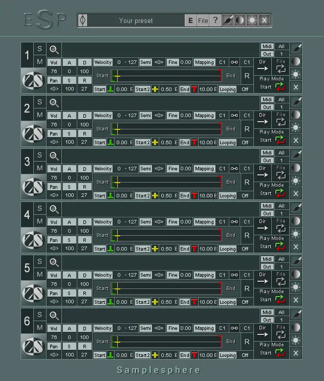 ESP (Easy sample player) free sampler by Samplesphere