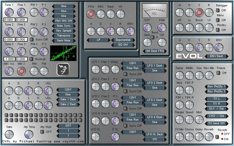 EVOL free software-synthesizer by Synthtronic