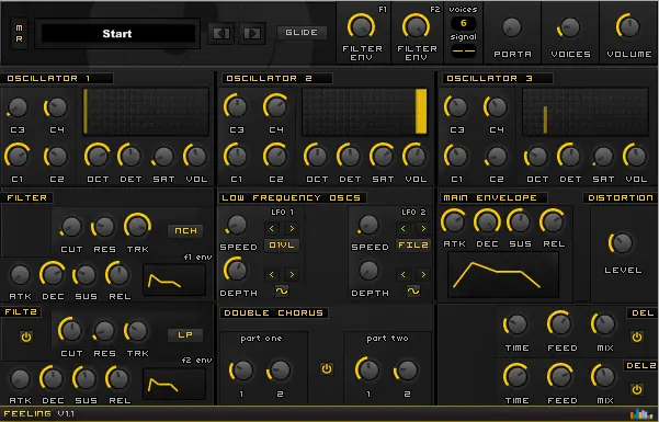 Feeling free software-synthesizer by Dario Lupo / Daze