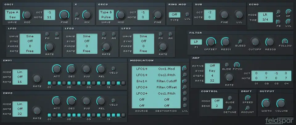 Feldspar free software-synthesizer by Contralogic Productions
