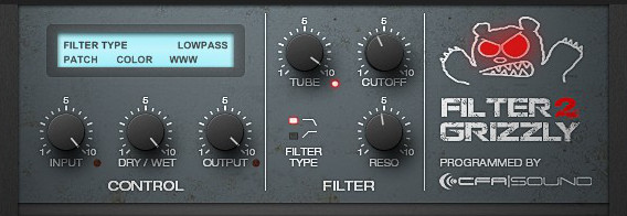 FilterGrizzly2 free filter | saturation by CFA-Sound
