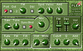 The Flea free software-synthesizer by Krakli
