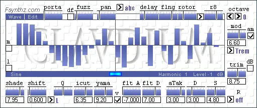 Clavdium free software-synthesizer by Fsynthz