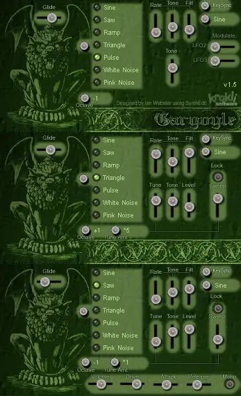 Gargoyle free software-synthesizer by Krakli