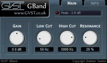 GBand free filter by GVST