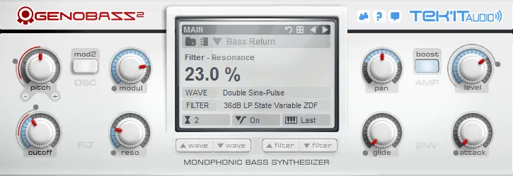 Genobazz free software-synthesizer by Tek'it Audio