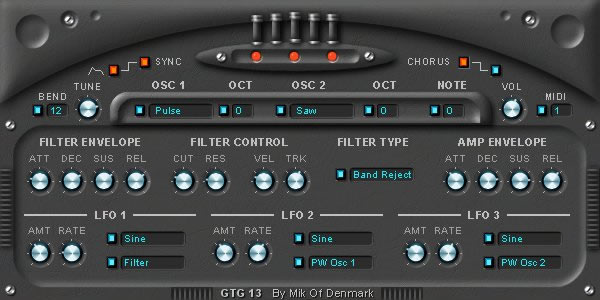 GTG 13 free software-synthesizer by GTG Synths