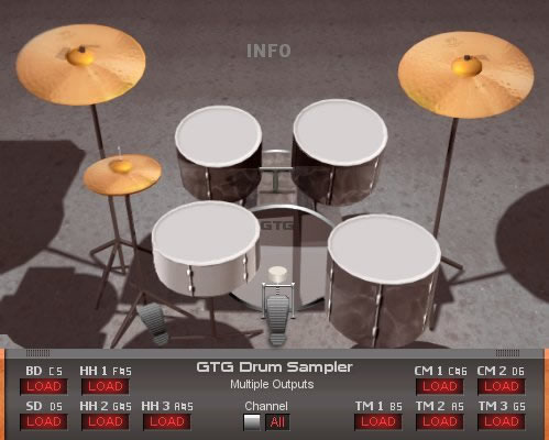 GTG DrumSampler I free drum-sampler by GTG Synths