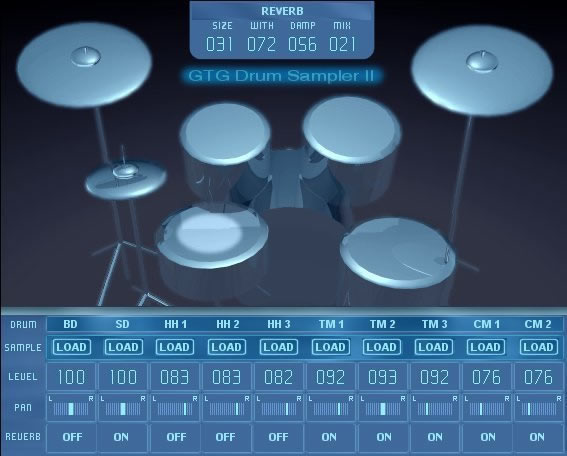 GTG DrumSampler II free drum-sampler by GTG Synths
