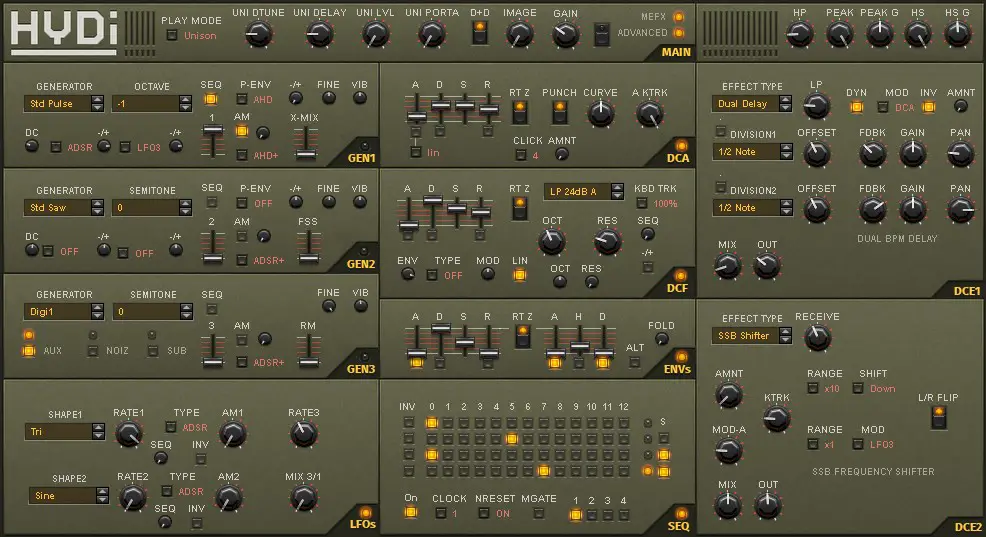 HYDi free software-synthesizer by TD