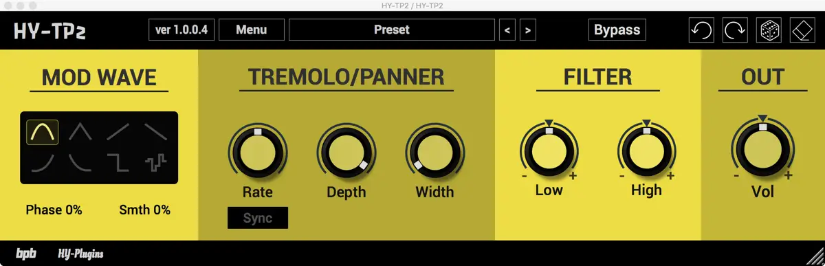 HY-TP2 free tremolo by HY-Plugins