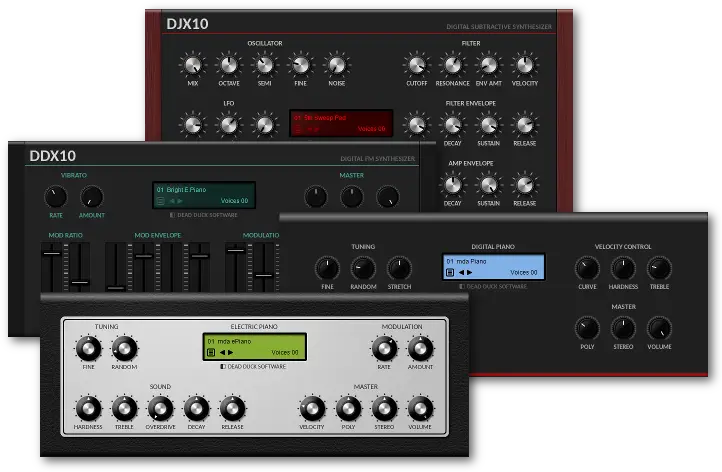 Dead Duck Free Instruments Bundle free software-synthesizer by Dead Duck Software