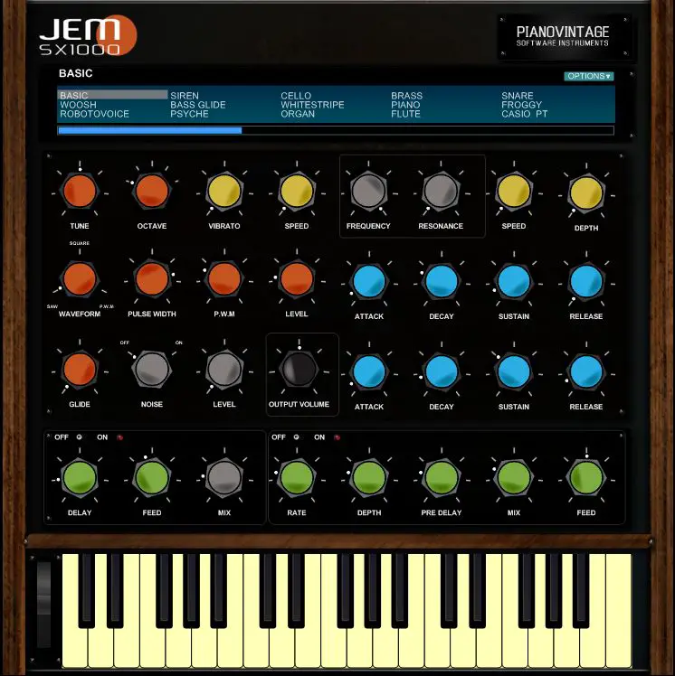 JEM SX1000 free software-synthesizer by Pianovintage